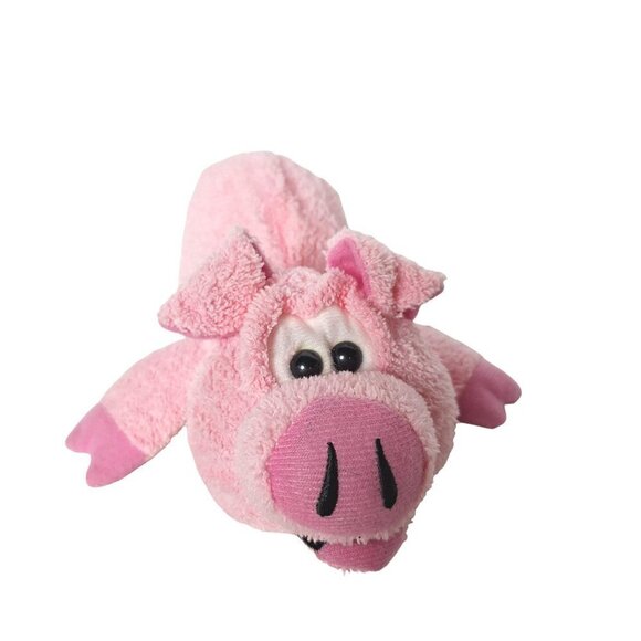 Goffa Pink Pig Farm Animal Plush Laying Stuffed Animal 8.5" - Picture 1 of 6